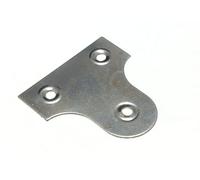 8 x Glass/Mirror/Picture Hanging Plate Bracket CP UNSLOTTED 50MM