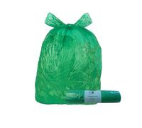 8 x Green Garden Waste Bags 90L - 1 Roll of 8 Recycled Green Bin Liners | 18 x 28 x 37 inch Strong Garden Refuse Sacks for Leaves, Grass, Plants & Outdoor Use | Recyclable Yard Waste Bin Bags