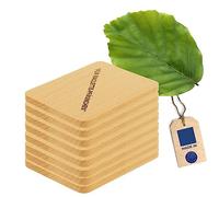 8 x Hofmeister coasters for wooden raclette pans, 10 cm, protects raclette pans and tables from oil and scratches, heat-resistant raclette board, EU production, domestic beech