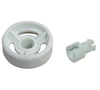 8 x Indesit IDL40 Dishwasher Lower Basket Wheels & Basket Roller Pins Genuine