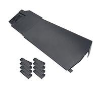 8 x Klober Contract Dry Verge Unit Pack for Gable/Apex Roof Tile Plastic End Cap - Left, Grey