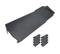 8 x Klober Contract Dry Verge Unit Pack for Gable/Apex Roof Tile Plastic End Cap - Right, Grey