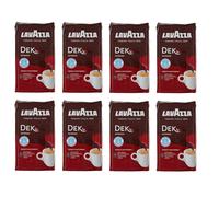 8 x LAVAZZA DEK Intenso Decaffeinated Ground Coffee 250g Italian Espresso