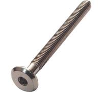 8 x M6 Connecting Bolt, Flat Headed, Bronzed, Cot Bunk Bed, Hex 35mm