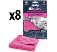 8 x Minky M Hi Tech Duster Cleaning Cloth Extra Long Recommended By Mrs Hinch