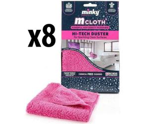 8 x Minky M Hi Tech Duster Cleaning Cloth Extra Long Recommended By Mrs Hinch