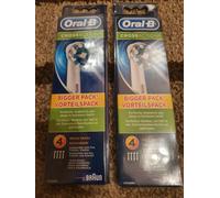 8 x ORAL B ELECTRIC TOOTHBRUSH REPLACEMENT HEADS - CROSS ACTION HEADS.