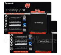 8 x Panasonic Eneloop PRO AAA 930mAh batteries Rechargeable BK-4HCDE Storage box