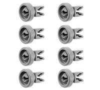 8 x Place4parts Upper Top Basket Dishwasher Wheels Runners for Zanker Diameter 25mm, 50269970005, 50278101006