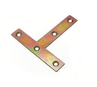 8 x Repair Mending Joining T TEE Plates 100mm (4 inch) YZP Steel