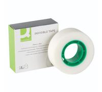 8 X Rolls Invisible, Transparent Tape 19mm X 33m Q~Connect KF02164 Invisible Magic Tape 8 off