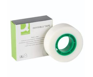 8 X Rolls Invisible, Transparent Tape 19mm X 33m Q~Connect KF02164 Invisible Magic Tape 8 off