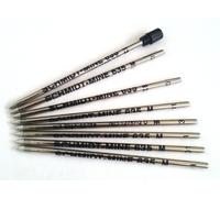 8 x Schmidt 635M Mini Ball Pen Refill - Black - (Lamy M21 and Cross 8518-4 Compatible)