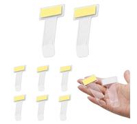 8 x Self-Adhesive Parking Permit Holders - Universal Ticket Clip for Car, Truck & Motorhome - Transparent Parking Permit Holder for Windscreen - Holder for Parking Permit & Resident Parking Permit