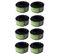 8 X Smart Garden 10Cm X 10M Plastic Garden Lawn Path Border Edging Roll 7020011