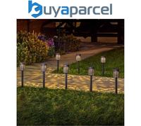 8 x Smart Garden Biba Post Stake Bollard Ground Path Solar Light Silhouette