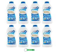 8 x Spuma Di Sciampagna Detergent Marseille Fragrance - Classic Liquid Detergent with Concentrated Formula Ideal for All Fabrics 16 Washes 800 ml + Beni Culinari Free Keyring