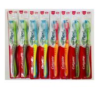 (8 x Super Flexi) Colgate Toothbrush Medium Super Flexi & Zig Zag Anti-Bacterial Assorted