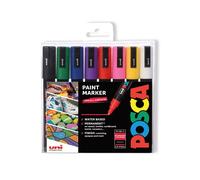 Posca Uni Pc-5M Assorted Paint Marker (Pack Of 8) - 153544843