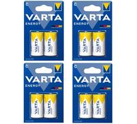 8 x VARTA C Energy Alkaline Batteries - LR14 R14 MX1400 AM2 E93 MN1400 BABY