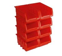 Silverline 250968 Stacking Boxes Set 8pce 165 x 105 x 75 mm