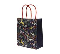 8 x Winter Wonderland Animal Themed Strong Gift Bags with Handles for Xmas Presents | Festive Wrapping for Adults or Kids |Woodland Nature Design|by Talking Tables | Height = 19cm