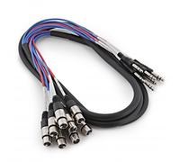 8 x XLR (F) - TRS 6.35mm Jack Cable Loom 3m