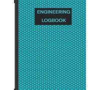 8"x10" Engineering logbook with graph paper and 100 pages: Graph paper with witness signature sections and high quality teal cover
