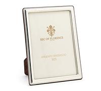 8"x6" in Hallmarked Solid Sterling Silver 925 Photo Picture Frame with Mahogany Wood Back 7379/15x20
