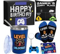 8 Year Old Boy Birthday Gift Ideas, Funny Gamer Birthday Gift Set for 8th Boys, Eight Years Old Gamepad Gifts Ideas for Boys Son Grandson Nephew Friend Video Game Lovers