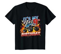 8 Year Old Boys Monster Truck It's My 8th Birthday T-Shirt