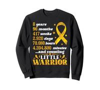 8 Years 96 Months Counting Little Warrior Childhood Cancer Sweatshirt