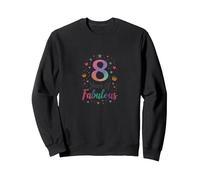 8 Years of Fabulous: Magical Birthday Celebration Sweatshirt, Adult Unisex, Black, M