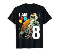 8 Years Old Birthday Sea Turtles Boy Girl Turtle T-Shirt