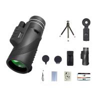 80×100 HD Monocular Telescope - BAK4 Prism & FMC Lens, Waterproof & Fog-Proof, Smartphone Adapter & Tripod Included - High Power Outdoor Zoom Scope for Bird Watching, Hiking & Travel Enthusiasts