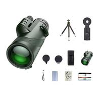 80×100 HD Monocular Telescope - BAK4 Prism & FMC Lens, Waterproof & Fog-Proof, Smartphone Adapter & Tripod Included - High Power Outdoor Zoom Scope for Bird Watching, Hiking & Travel Enthusiasts