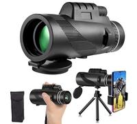 80 * 100 High Power Monocular Telescope,Monoculars BAK4 Prism & IPX7 Waterproof,Compact Lightweight Monoculars for adults Bird Watching/Travel