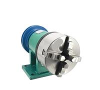 80/100 Lathe Spindle Three-jaw Four-jaw Chuck Lathe Spindle Assembly with Flange Connection Plate Transition Plate(80 Three-jaw)