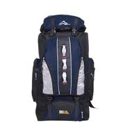 80/100L Ultra Lightweight Hiking Backpack, Treer Foldable Multi-Functional Casual Rucksack Daypack Bag for Camping Trekking Cycling Travelling Climbing Mountaineer Outdoor Sport (100L,Navy Blue)