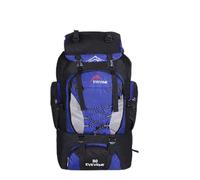 80/100L Ultra Lightweight Hiking Backpack, Treer Foldable Multi-Functional Casual Rucksack Daypack Bag for Camping Trekking Cycling Travelling Climbing Mountaineer Outdoor Sport (80L,Sky Blue)