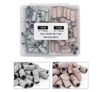 80/120/150/180/240Grit Nail Machine Nail Drill Bits Sanding Bands Set For Drill File Acrylic Nails Gel Removing Bit Salon Equipment Portable Art Supplies