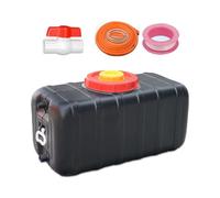 80 120 160 L Portable Black Drop-Resistant Horizontal Water Storage Tank Container with Valve for Household Camping Self-Driving(160L/42.3gal)