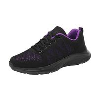 80/20 Sales and Marketing,Womens Extra Wide Fit Trainers Ladies Walking Running Shoes,Comfortable Memory Foam Road Shoes,Non Slip Wedge Sneakers,Lightweight Work,Rituals Gift Sets for Women Purple