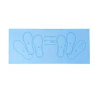 80 * 35CM Squat Step Position Guide Mat Multipurpose Work Out Leg Muscle Targeting Training Hip Muscle Mat For Yoga Pilates(Blue)
