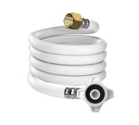 80-500cm G1/2-G3/4 Inch PVC Plumbing Explosion-Proof Flexible Braided Hose Faucet Water Pipe For Kitchen Bathroom Plumbing(100cm)
