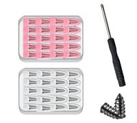 80/60/40/20 PCS Tire Repair Rubber Nails Kit with 2 Sizes, Screw in Tire Repair Rubber Nail Plug with Box and Screwdriver, Fast Self-Service for Car Truck (40PCS)