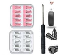 80/60/40 PCS Tire Repair Rubber Nails Kit with 2 Sizes,Screw in Tire Repair Plugs with Box and Screwdriver,T-ire R-epair Kit - Fast Self-Service T-ire R-epair Tools,TireRepair K-it for Car Truck