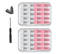 80/60/40 PCS Tire Repair Rubber Nails Kit with 2 Sizes, Vacuum Tire Repair Plugs with Box and Screwdriver, Fast Self-Service Tire Repair Tools (20Pcs S+20Pcs L)