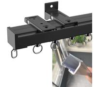 80-600cm Aluminum Ceiling Track, Wall-Mounted ain Rail with Hardware Kit, Perfect for Office, Bathroom, Living Room - Versatile Rideau Rai Plafond Solut