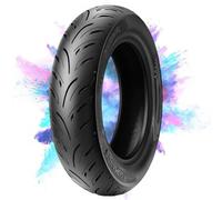 80/80-12 Tire for Scooter | 80 80 12 Tubeless Semi Hot Melt Tires Front or Rear Wheel | Fits on 12 Inch Rim | Provides Reliable Traction